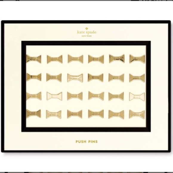 kate spade Other - Kate Spade 24 Bow Push Pins